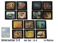 Fotoraster Untersetzer 14 Motive quer