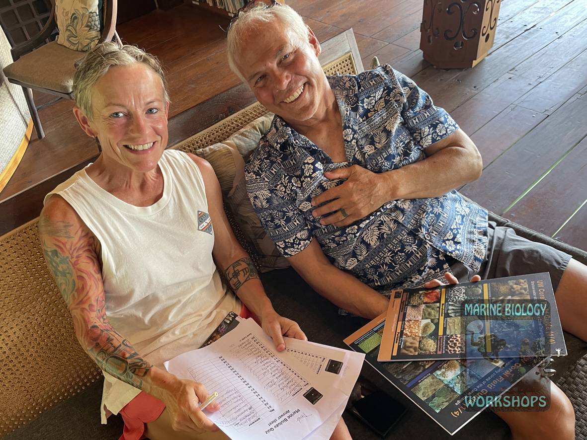 Korallenquiz im Coral Workshop