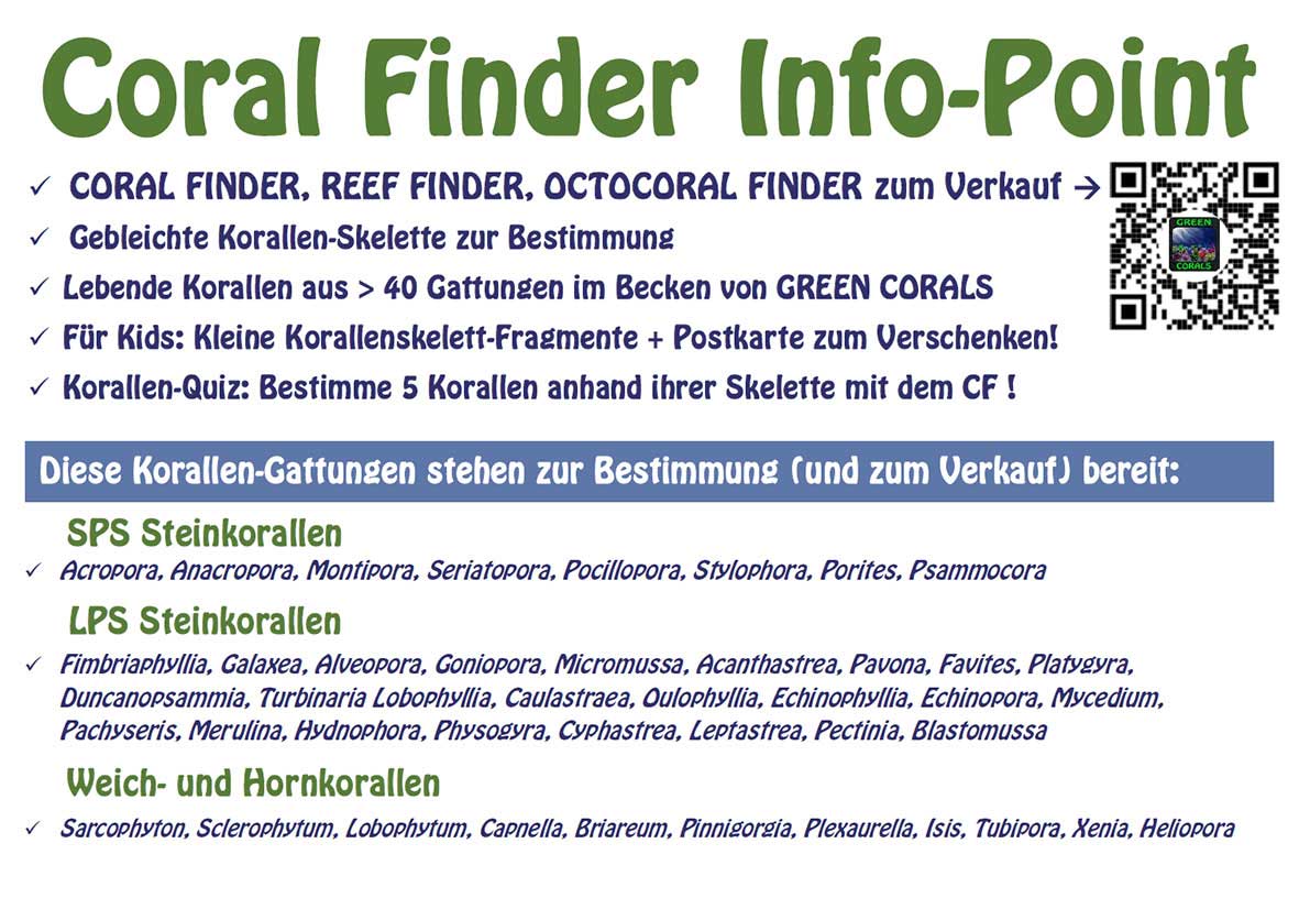 Coral Finder information point at the Nordriff fair 2026